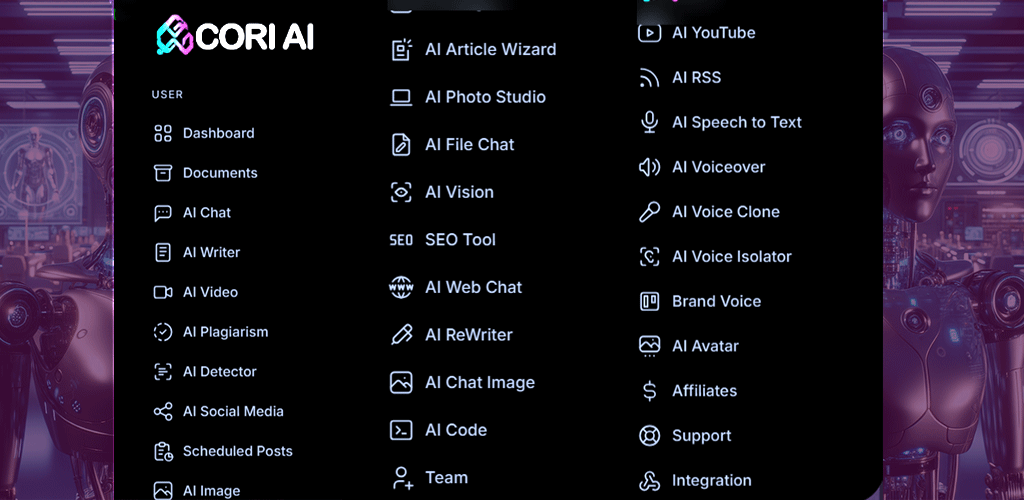 CORI AI Platform Features Overview